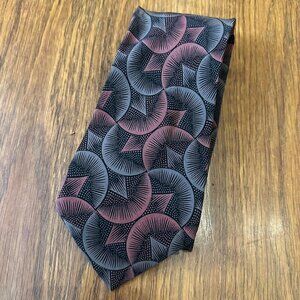 Christian Dior Monsieur silk geometric print tie